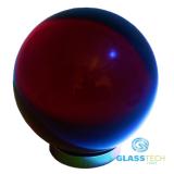 red glass ball 80 mm