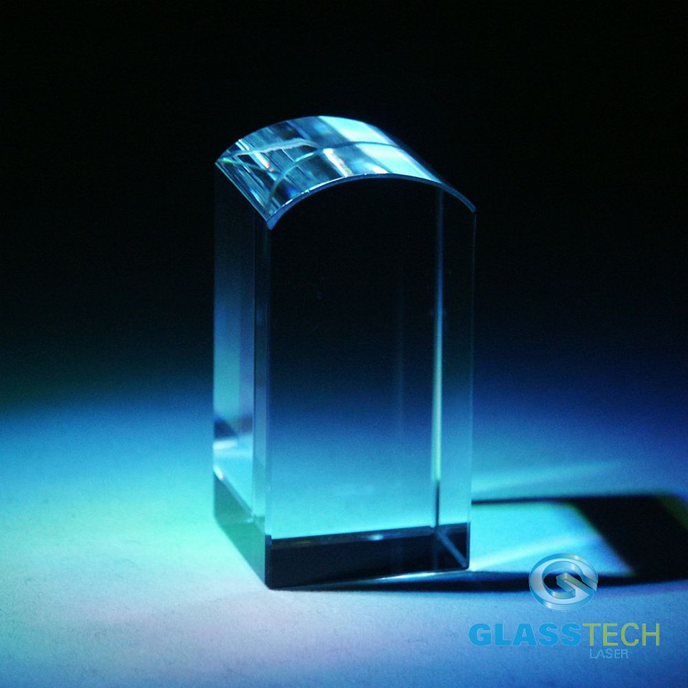 Glass block 25 x 25 x 50 mm rounded