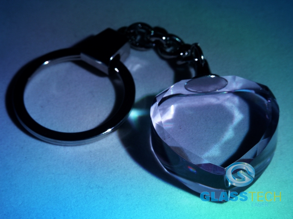 key ring - rose heart