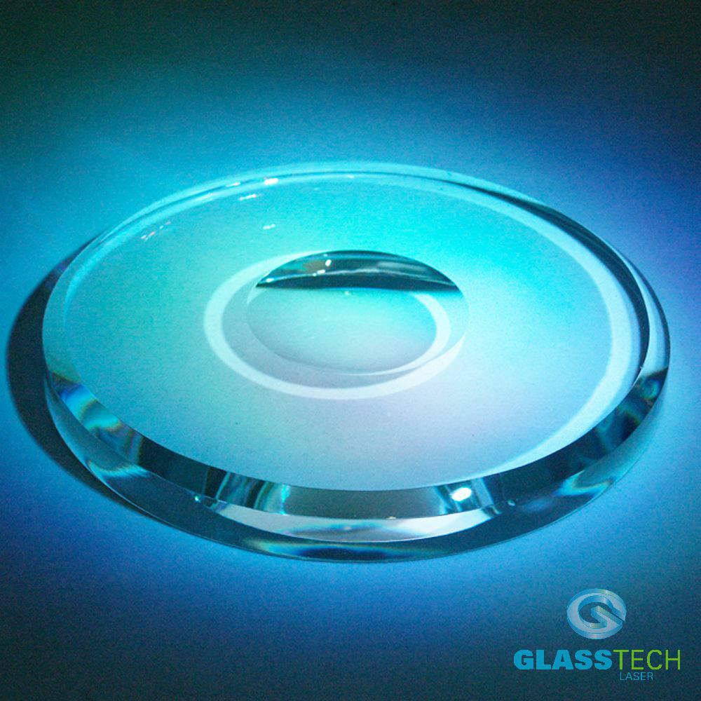 Round glass stand for ball 80 mm 