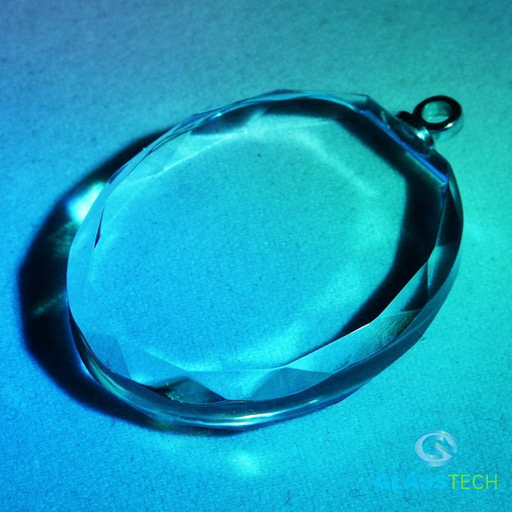 glass charm-oval
