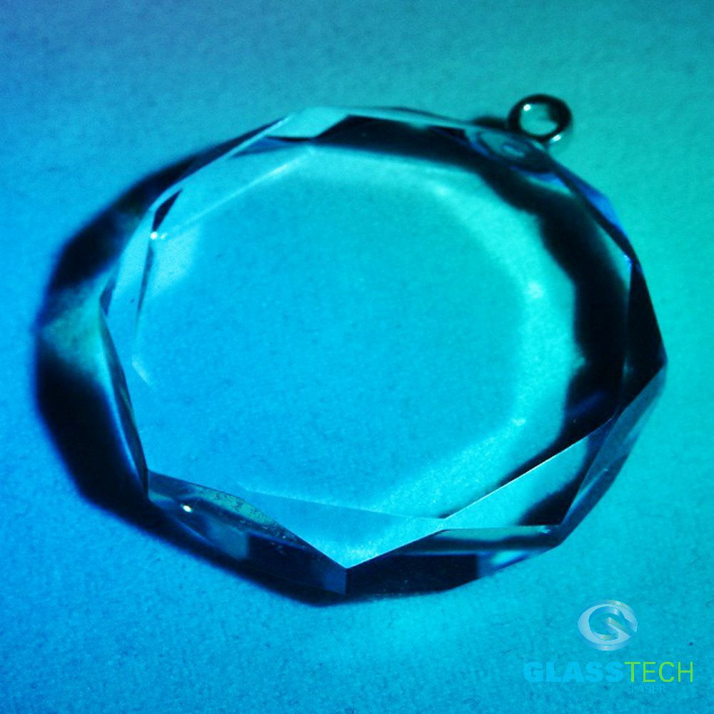 glass charm-round
