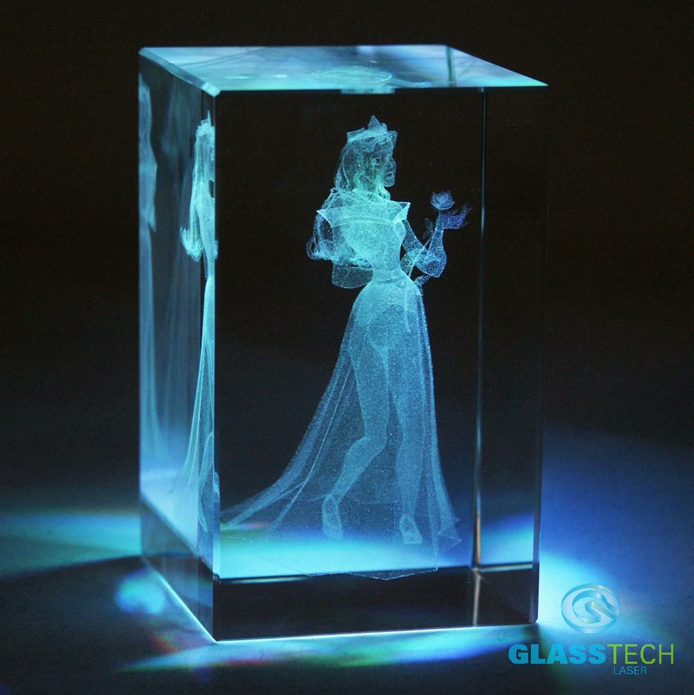 3D bride-glass block 50 x 50 x 80 mm