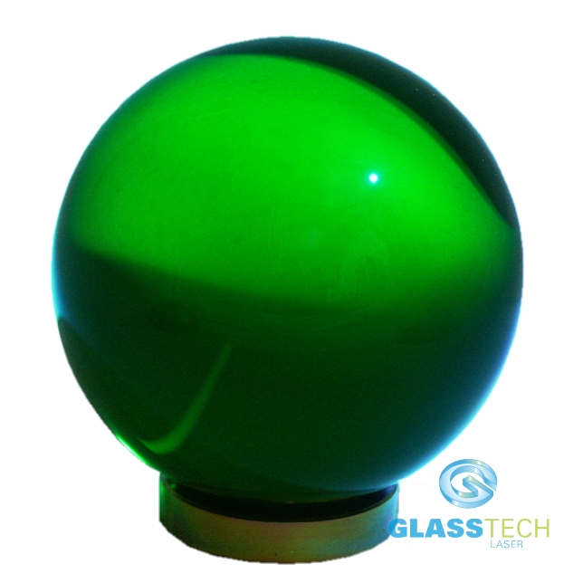Green glass ball 60 mm 