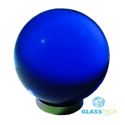 Blue glass ball 80 mm