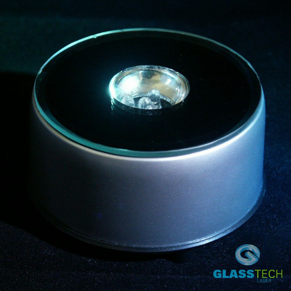 LED stand rotating for glass spheres