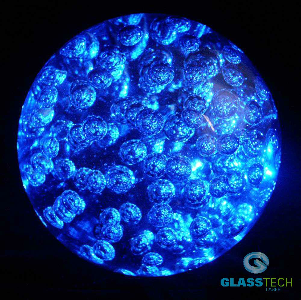 Giant blue ball with bubbles+LED stand free of charge