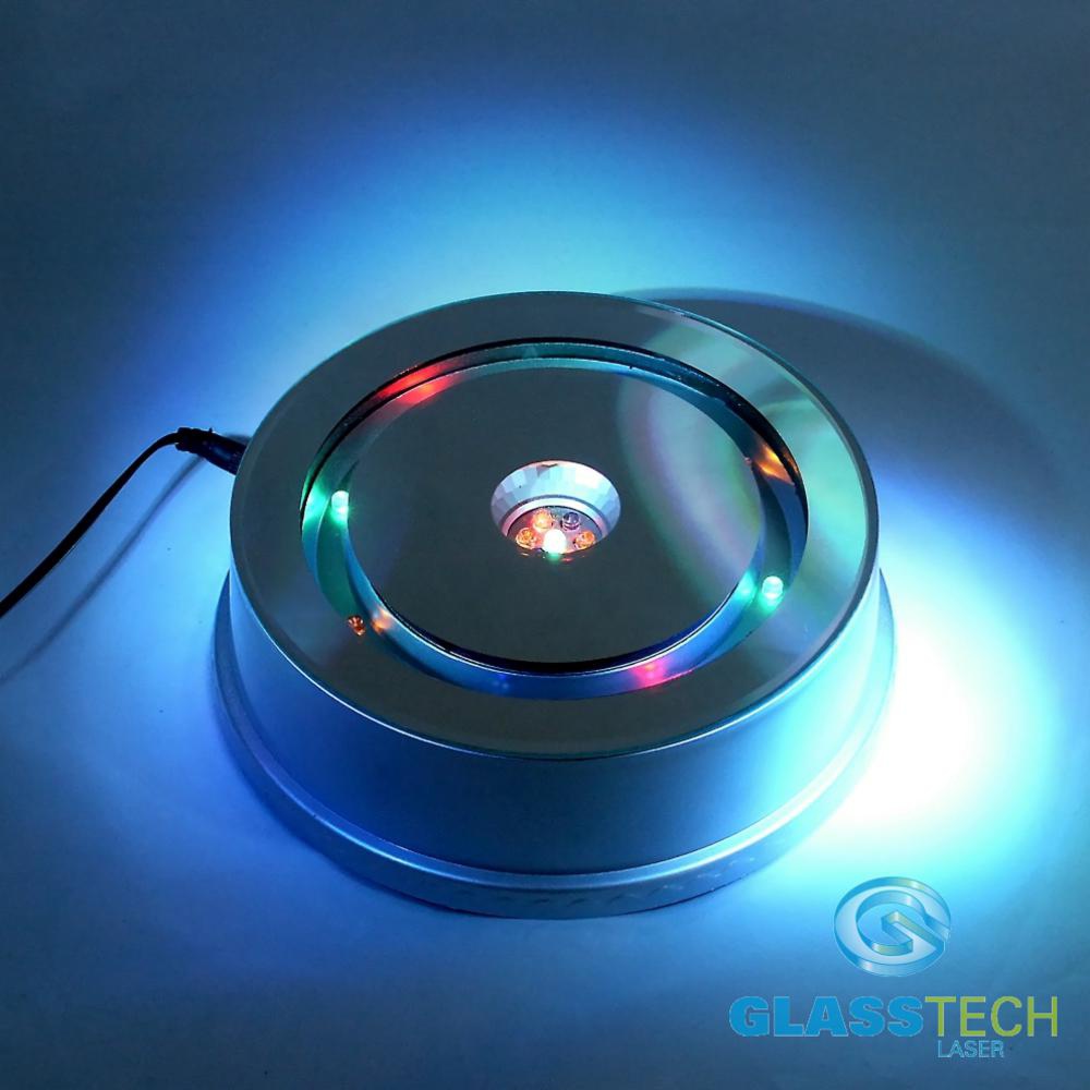 LED stand rotating for glass blocks