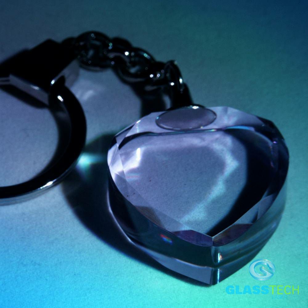 key ring - rose heart