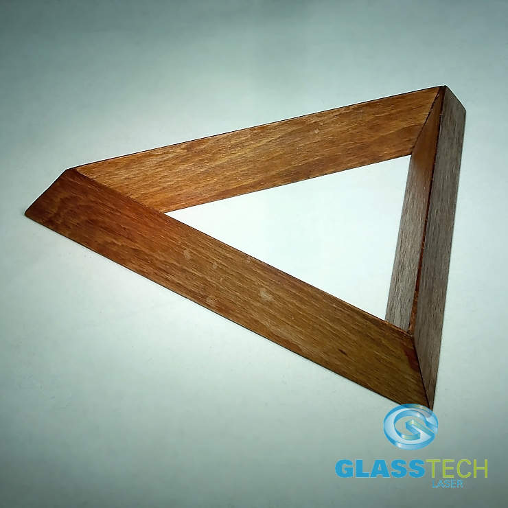 Wooden stand-triangle braun 100 mm
